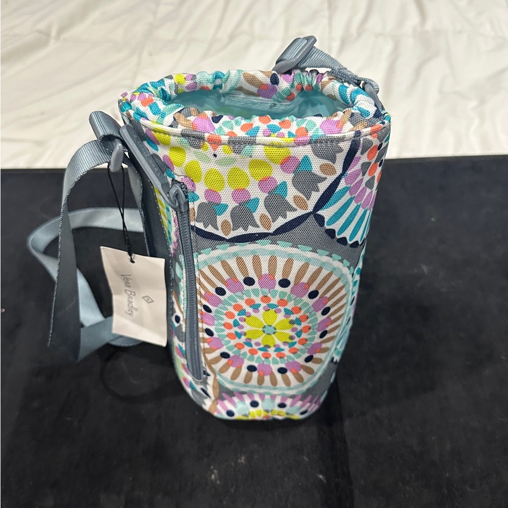 Vera Bradley Multi-Color Medallion Bottle Crossbody - Blue, Pink, Yellow, Green